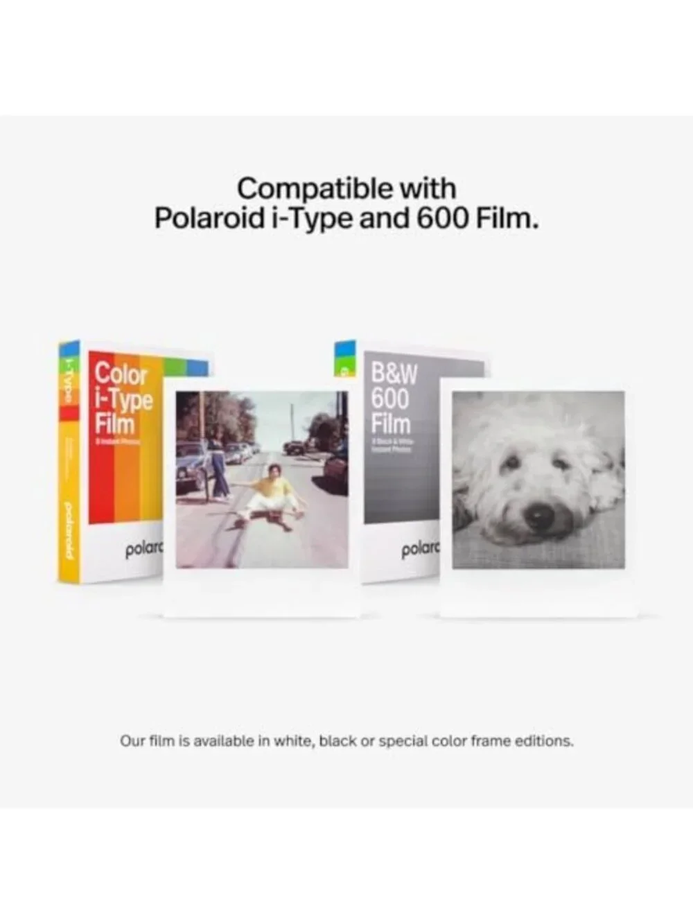 Instant Film Camera - I-Type Instant Photography - White - Renewed Premium